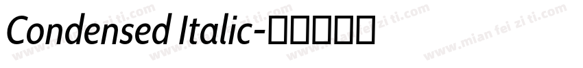 Condensed Italic字体转换